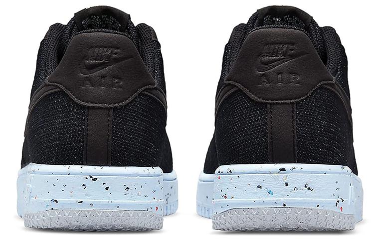 Nike Air Force 1 Low Crater Flyknit Черный Синий Шамбре DC4831-001