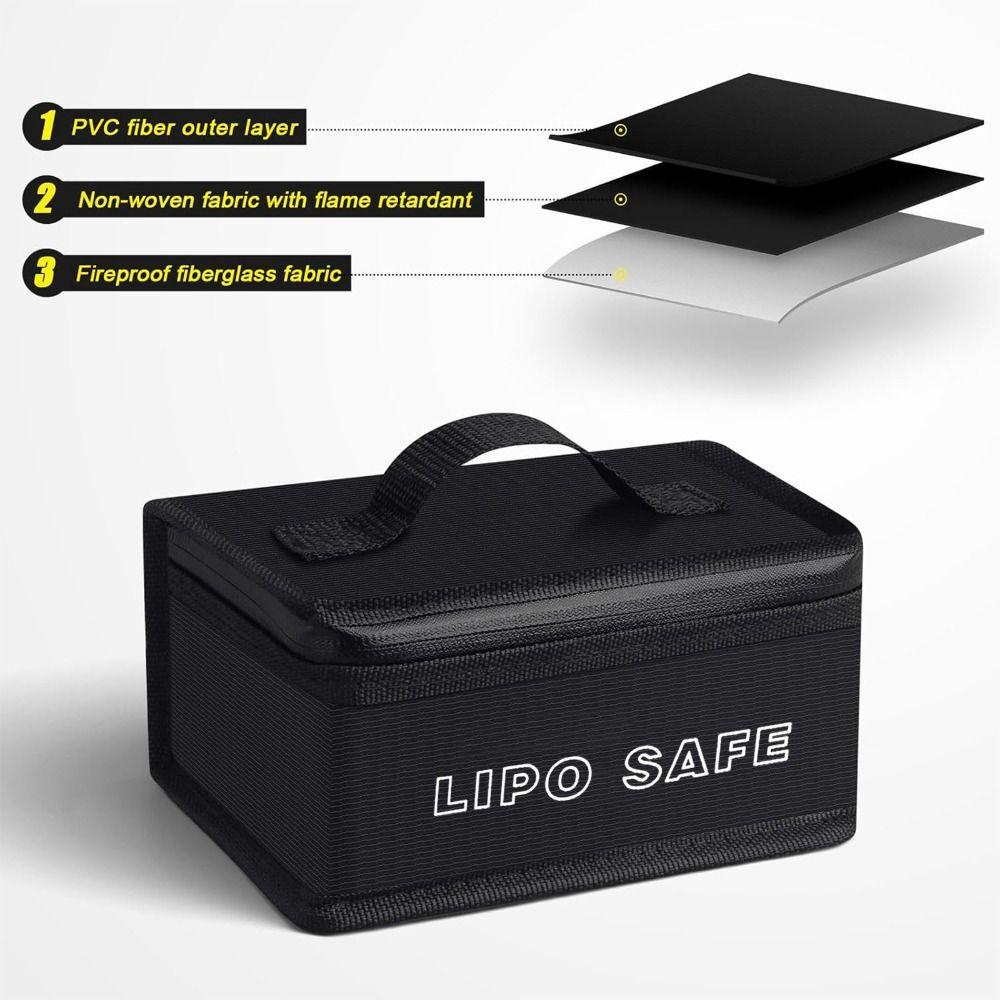 Waterproof Battery Fireproof Handbag Portable Lipo Protective Case  RC Battery Storage