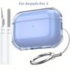 Прозрачный чехол для Airpods Pro 3 2025 для Airpods Pro 3-го поколения Чехол-накладка из мягкого ТПУ для Airpod Pro 3-го поколения с чистящим карандашом