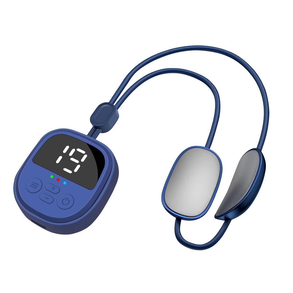 Neck Massage Pendant Portable Hanging Neck Massager with EMS Dual Pulse Device Health Care