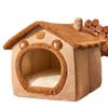 Cat House Dog Kennel Pet House Cat House Cat House Dog House Dog House Mat Keep Warm In Winter and Deep Sleep Can Be Removed and Washed