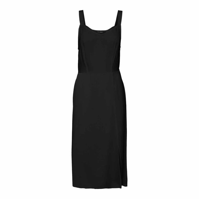 Прямое платье-майка длины миди с разрезом по бокам Женское VERO MODA