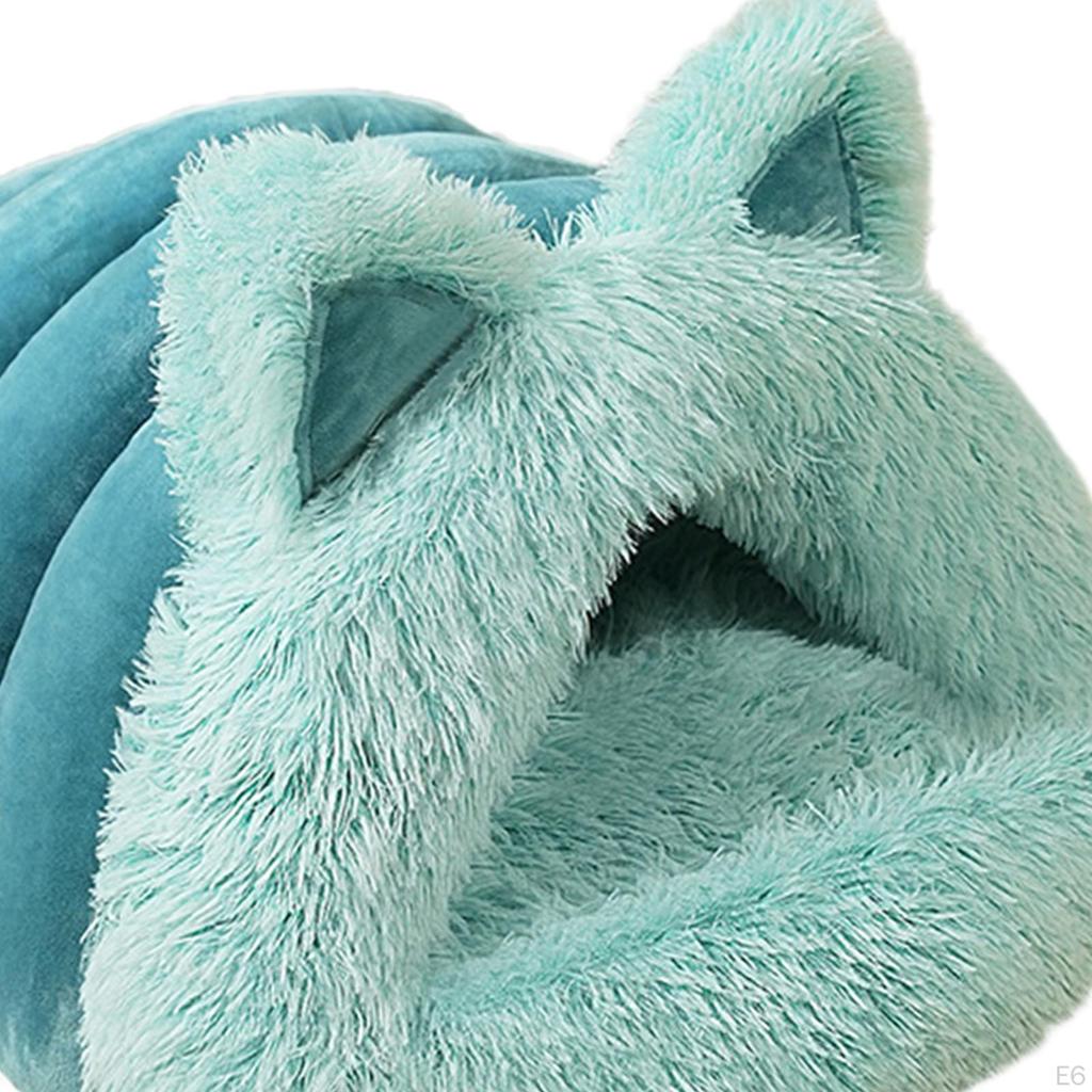 Кровать для кошки - нескользящий спальный мешок, моющийся, теплый, удобный, самонагревающийся, кровать для питомца, котенок, укрытие