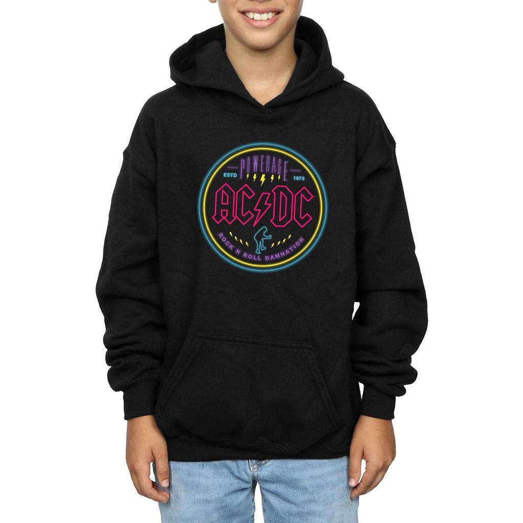 AC/DC Boys Circle Neon Hoodie