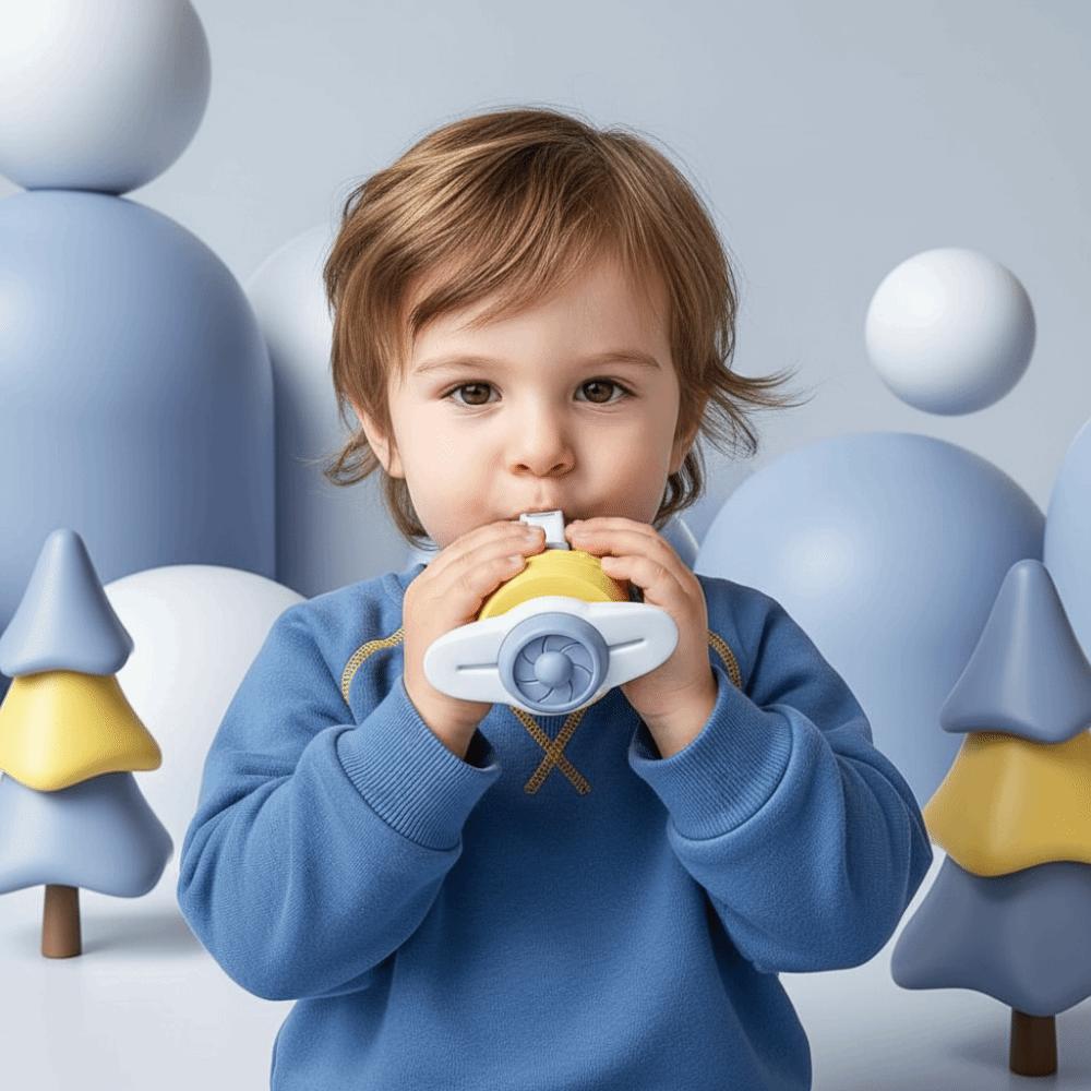 Airplane-Shaped Kids Whistle Toy Cartoon Pattern Music Toy Cute Airplane Whistle  Kids Gift