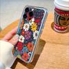 Vibrant Floral Mosaic on Dark Phone Case for IPhone 14 15 16 17 13 12 11 Pro Max  Plus 12 13 Mini TPU Protect Cover