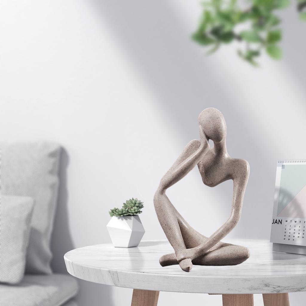 Скульптура Мыслителя Статуэтка для дома Современный книжный шкаф Декор