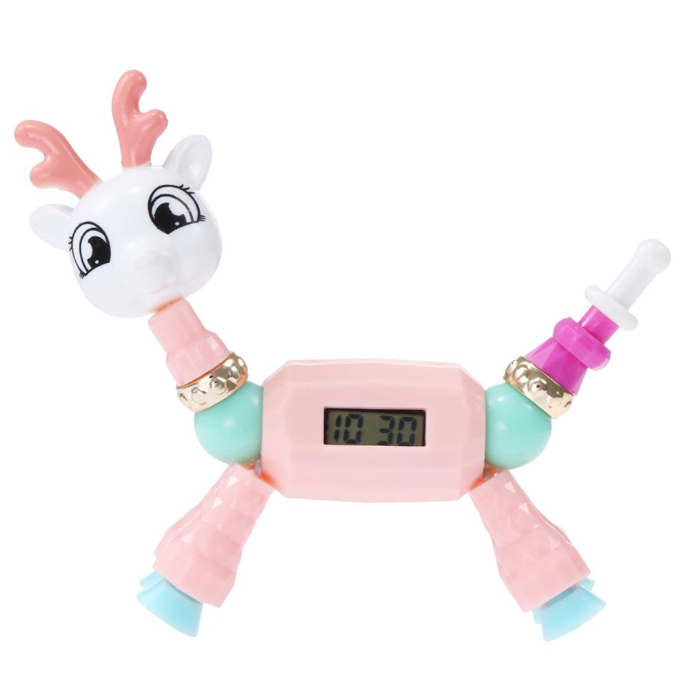 Милый мультяшный браслет-часы DIY с животными для мальчиков, девочек, детей