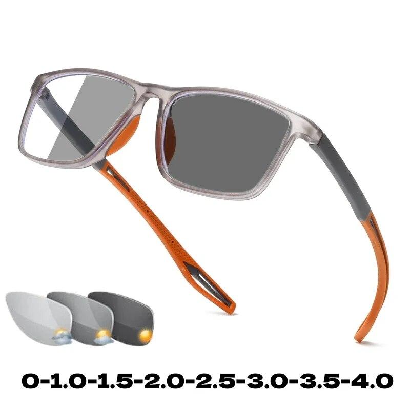 Мужские и женские винтажные фотохромные очки, умные очки с изменением цвета TR90, очки для ближнего зрения, новые модные спортивные солнцезащитные очки на открытом воздухе