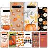 Pumpkin Happy Fall Autumn Cover Phone Case For Samsung Galaxy S10 Plus S20 FE S21 S22 Ultra S10E S9 S8 + S7 Edge J4 Housing