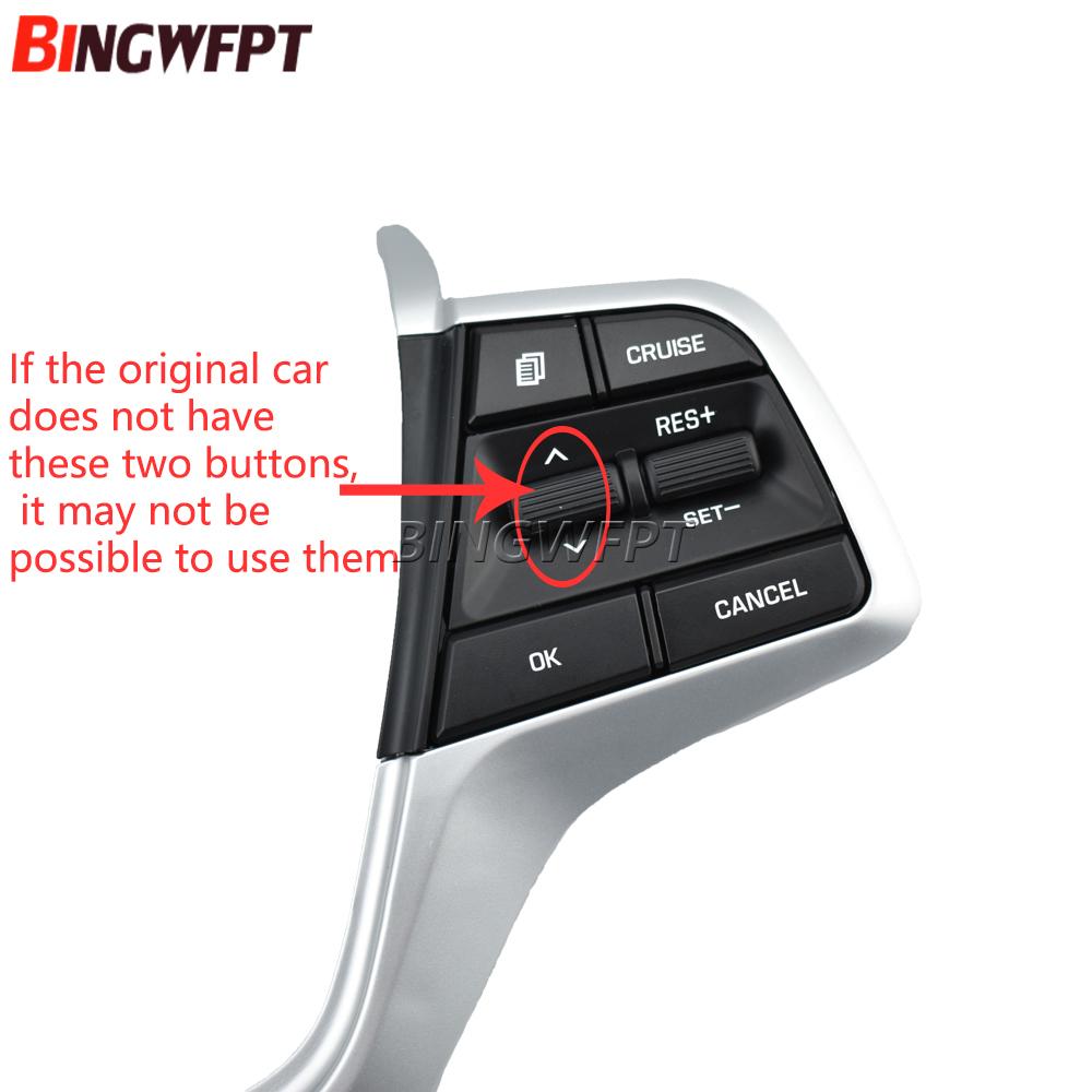 Cruise Control Steering Wheel Bluetooth Buttons for Hyundai Accent 1.6L 2019 2020 2021 2022
