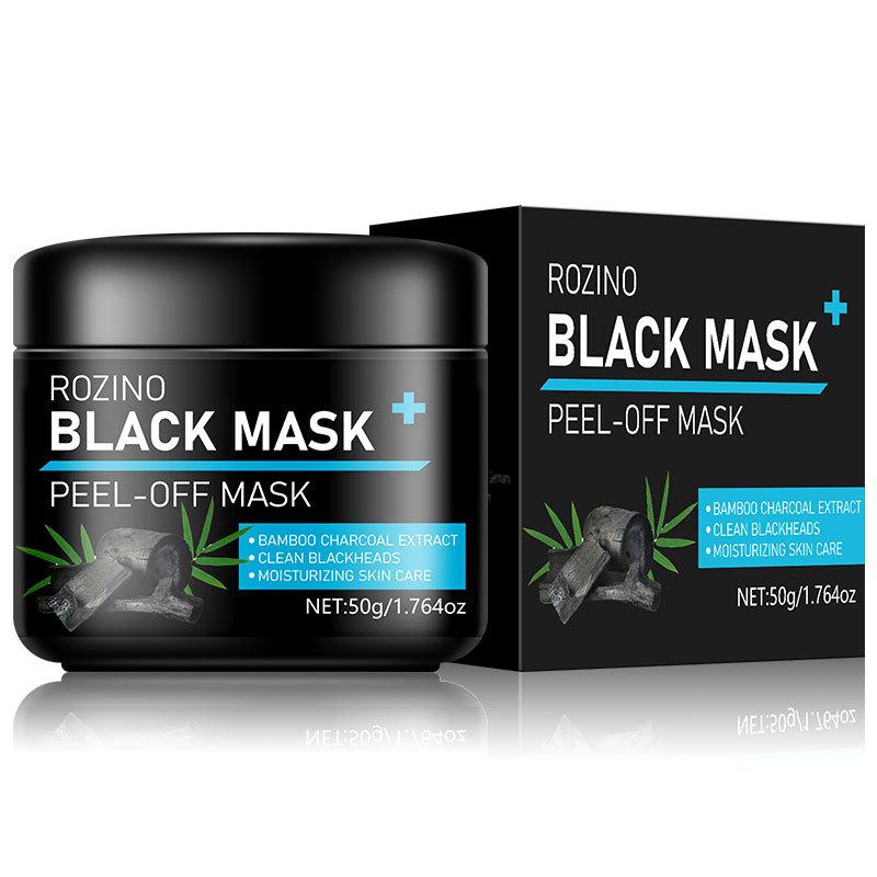Bamboo Charcoal Peel Off Mask | Deep Cleansing Blackhead Remover, Oil Control, Anti-Acne, Pore Purifying Sticker for Nose & Full Face