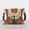 Женская сумка винтажная лоскутная цветная вышивка ПУ сумка косая сумка для мобильного телефона холщовая сумка с кисточками косая сумка маленькая квадратная сумка