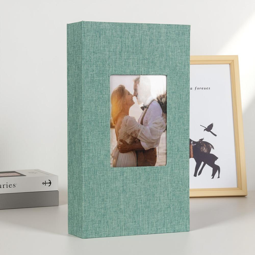 300 Pockets Photo Storage Book Slip-in Family Album Creative 4R6 Linen Photo Album Graduation