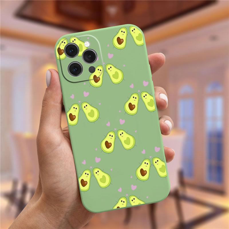 Чехол moskado Avocado Yoga с забавным узором для iPhone 11 Pro Max 12 13 Mini X XS Max XR 7 8 Plus SE 2020 TPU Silicone Cover Coque