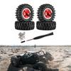 4 Pieces 1/30 RC Car Wheels and Tires Accessory Sturdy Durability Professional Easy to Install