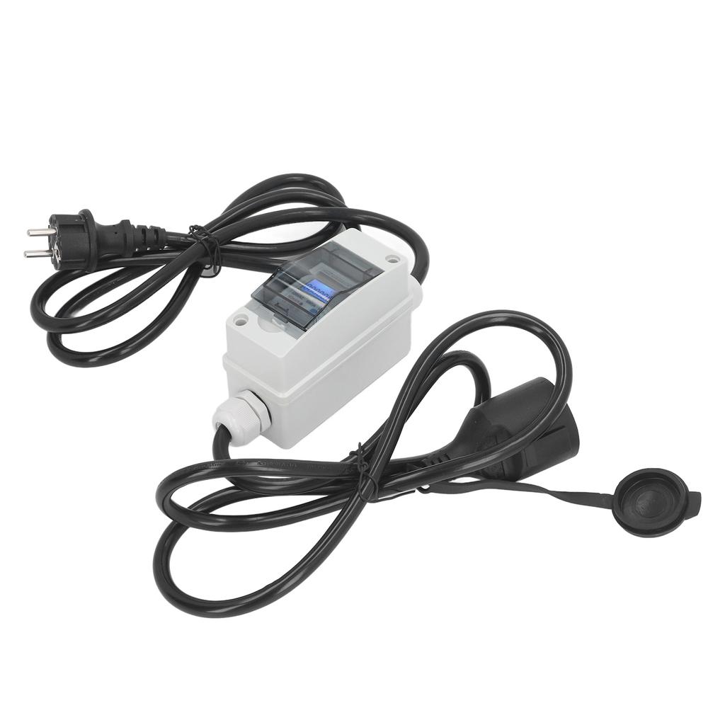 Мобильный цифровой счетчик электроэнергии IP65 Водонепроницаемый портативный ЖК-дисплей Монитор потребления электроэнергии