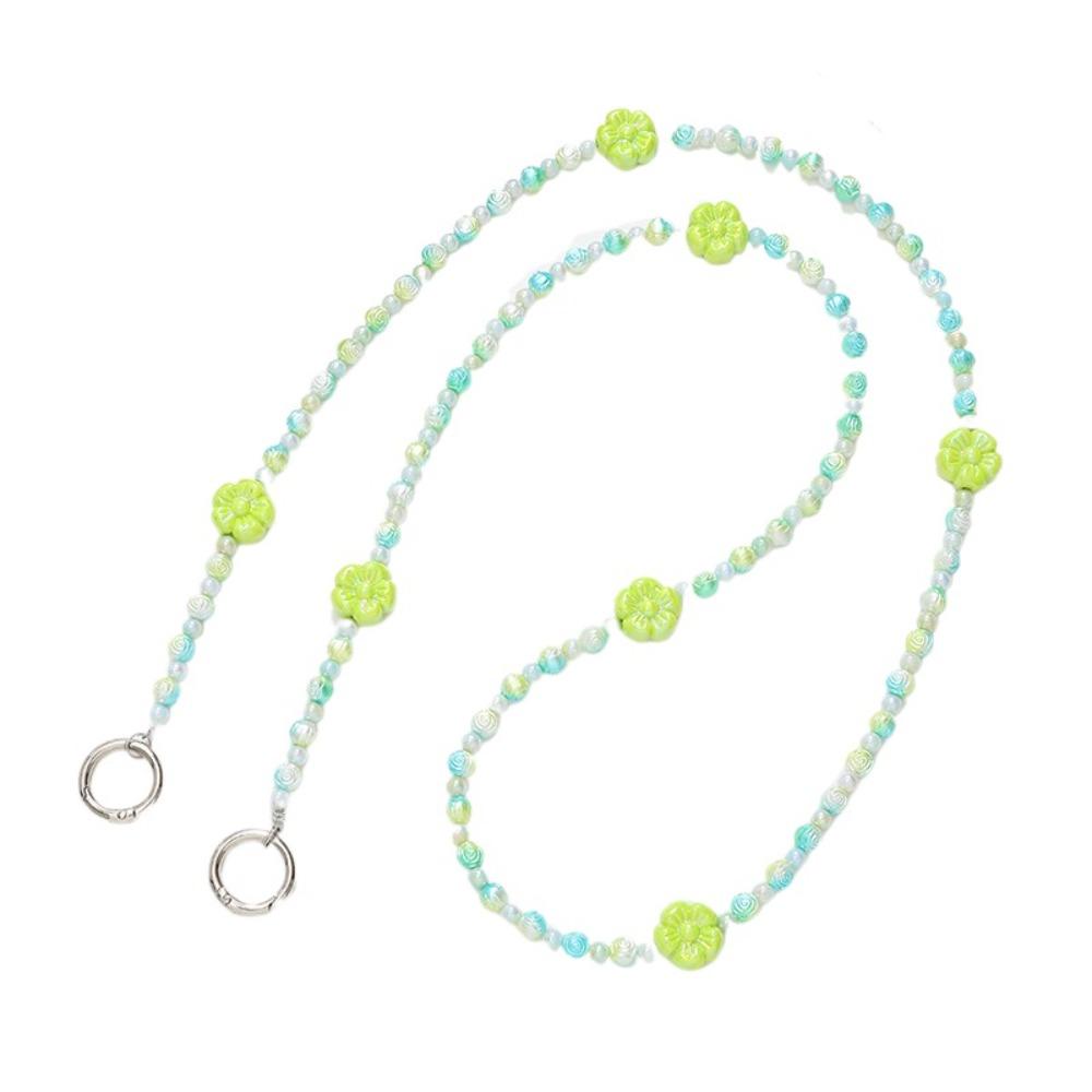 Сумка-цепочка через плечо ремешок для мобильного телефона Цветочные бусины шейные ремешки для телефона Чехол для телефона Подвесной