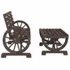 2 Piece Garden Lounge Set Solid Pine Wood