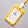 Double-sided, Staff Work Card Cover, Pass Access Card Holder, Name Badge Holder, ID Tag, Bus Card Sleeve, with Lanyard