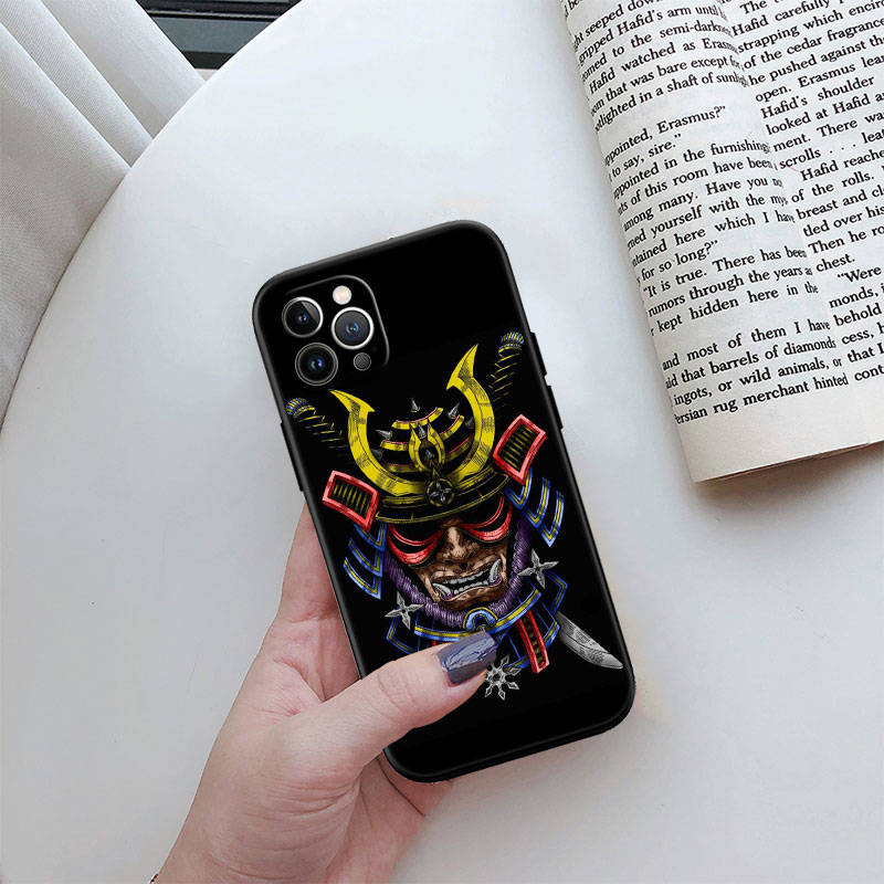 Чехол для телефона ED26 Japan Samurai для iPhone 6 6s 7 8 11 12 13 14 15 XS Pro Max XR X SE Samsung S20 S21 S22 S23 S24 FE Ultra Plus Lite S21S A55