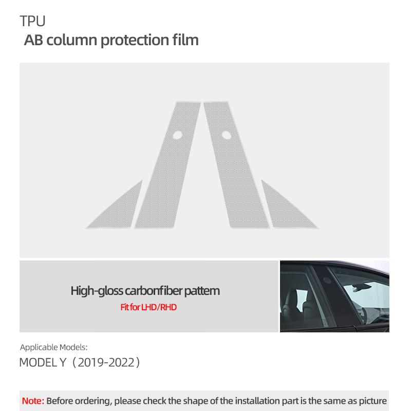 Для Tesla Model 3 Highland 2026 Model Y 2019-2026 Juniper Защитная пленка-декор для кузова автомобиля, стойки A, B, центральной стойки, аксессуары