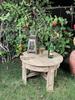 Wooden Carved Coffee Table | Indian Side Table | Night Stand Table | Indian Garden Table-Home Decor Round Central Table Living Room Furniture