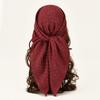 Fashion Twinkling Square Scarf Viscose Headband Summer Breathable Bandana For Women Elegant Turban Hair Wrap 80*80cm