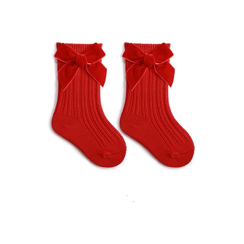 Chic Simplicity Prnicess Kids Girl Sock Sweet Bow Fashion Elegant Fashion Sock for Toddler Girl Autumn Spring Soft Cotton Sock