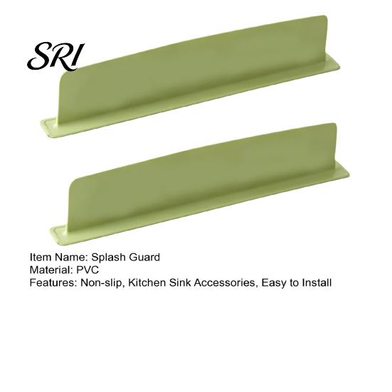 Reusable Splash Guard 2Pcs Sink with Suction Cup Non-slip Water Protector Kitchen Countertop Edge Anti-Splash Shield Board