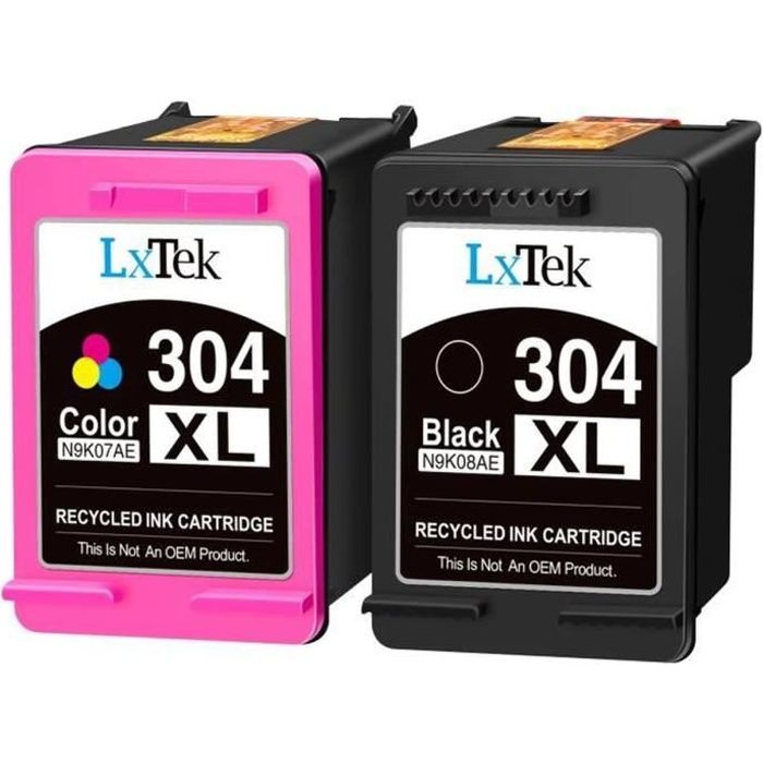 304XL Remanufactured Ink Cartridges LXTEX 2 Pack Replacement Compatible HP 304/304XL Compatible HP Envy 5010 5020 5030 5032