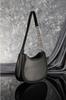 Women's Stylish and Useful Shoulder Bag Black Zippered Lined Adjustable Strap Bag