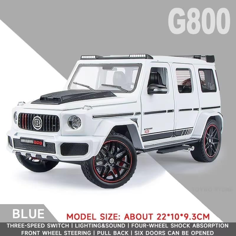 Новое Звездное Небо Топ 1:24 Mercedes-Benz Brabus G800 Высокоточная имитация литой металлической модели автомобиля со звуком и светом инерционная коллекционная игрушка в подарок мальчику