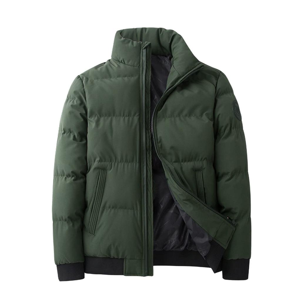 Мужская хлопковая стеганая куртка с капюшоном Мужская очень толстая теплая короткая хлопковая стеганая куртка