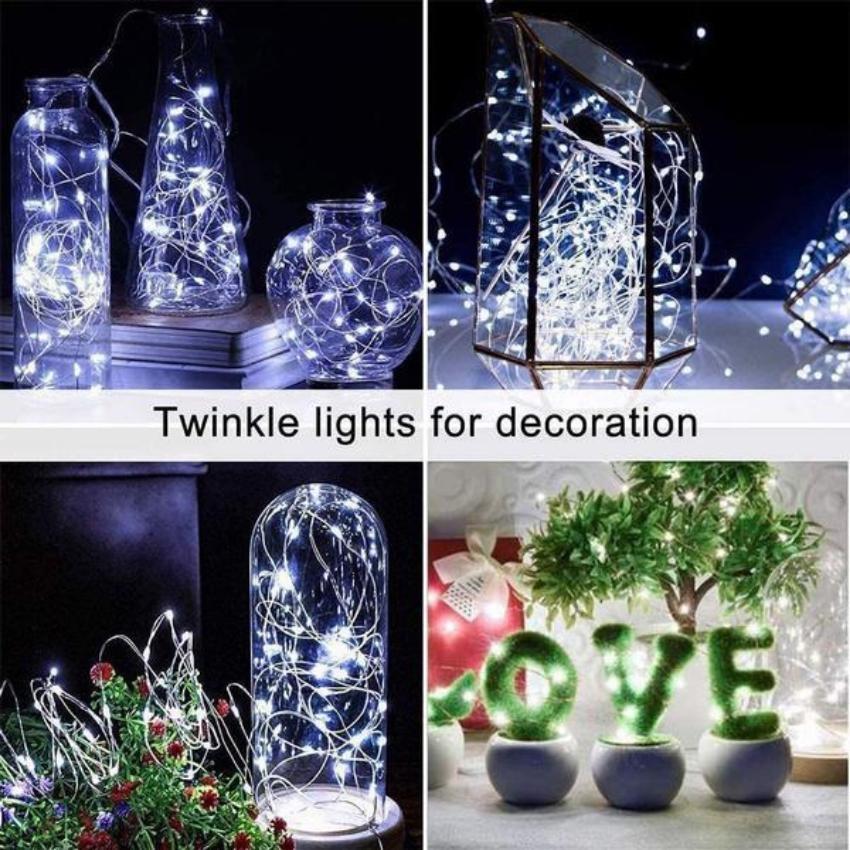 8-function Solar Led Copper Light String Outdoor Waterproof Courtyard Christmas Day Decorative Light String
