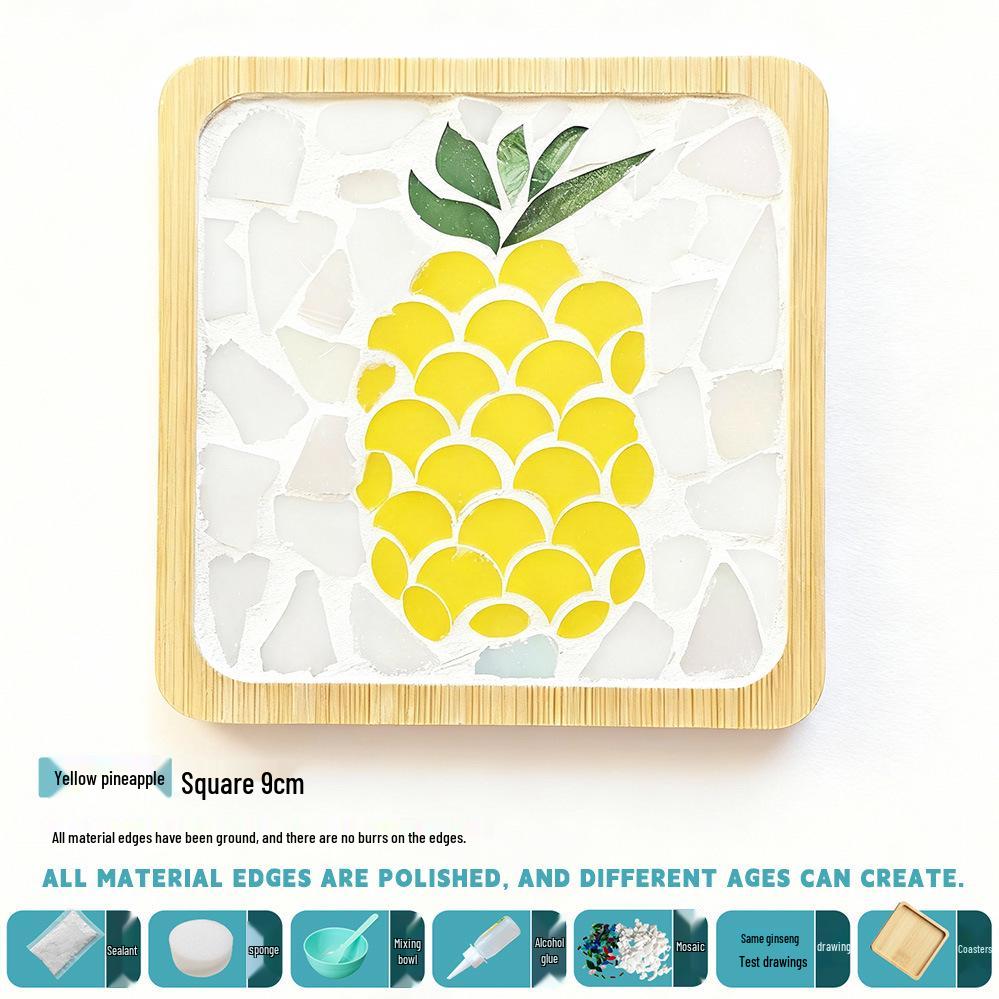 DIY Handmade Mosaic Coaster Kit for Students - Perfect for Kindergarten Activities and Halloween Crafting