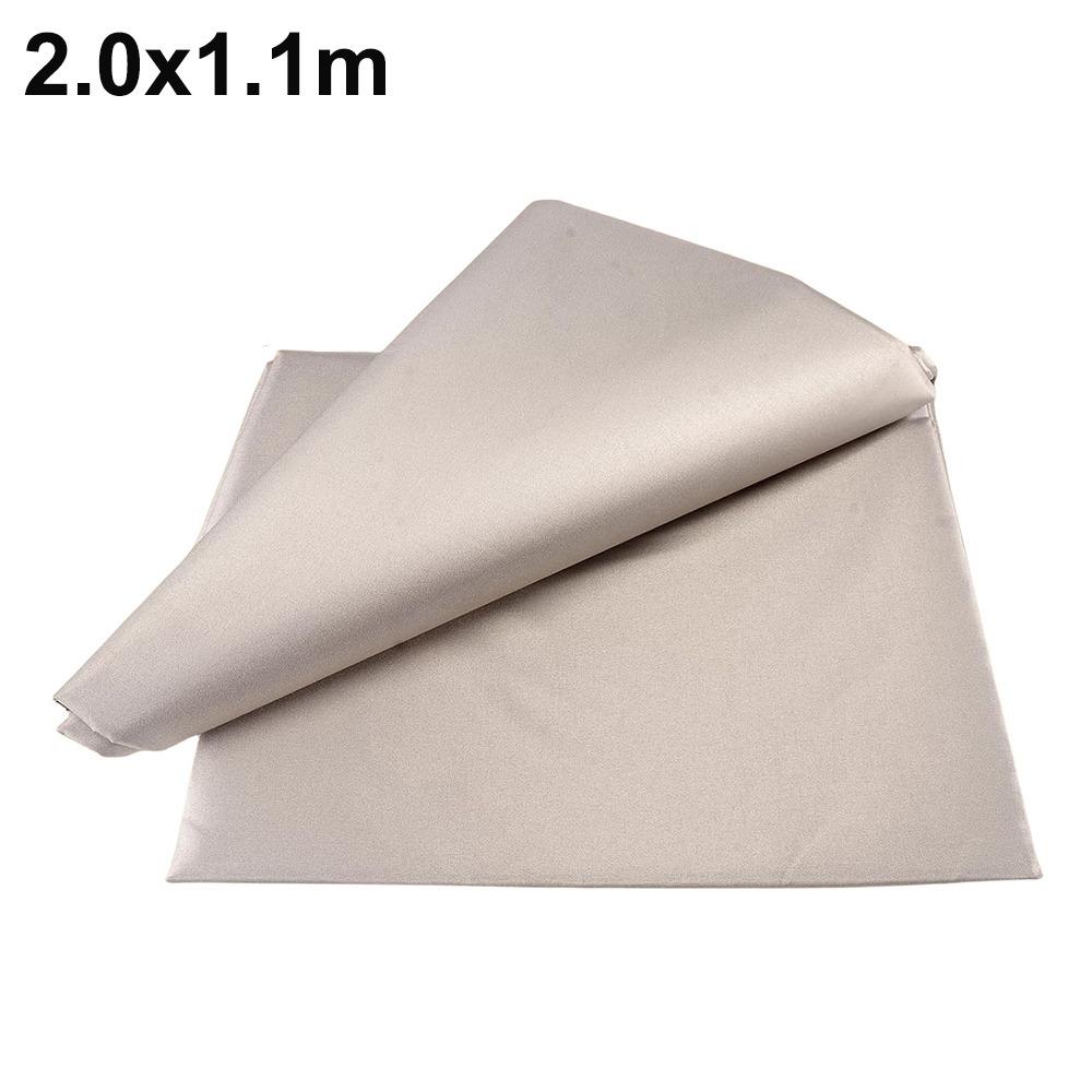 Conductive Nickel Copper Faraday Fabric Polyester Material Silver RFID Shielding Block Anti Signal Interfer Cloth