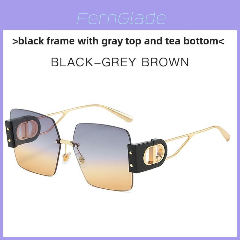Fashion Unisex Frameless Sunglasses With Uv400 Protection For Summer Travel And Outdoor Activities