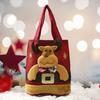 Рождественский подарок Сумочка Портативная ручка Мультфильм 3D Санта-Снеговик Лось Медведь Прочная ткань Многоразовая продуктовая конфета Вечеринка Подарочная сумка