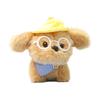 Cartoon Glasses Dog Plushie With Pp Cotton Filling For Gift And Collection