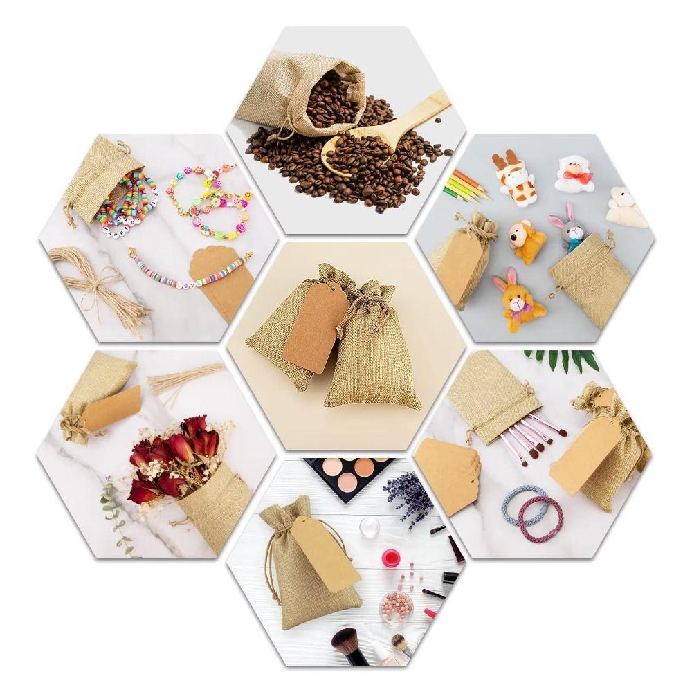 10 шт. больших вместительных сумок для хранения, пыленепроницаемые мешочки для ювелирных изделий, новые подарочные мешочки из мешковины