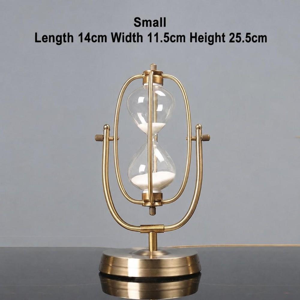 Gold Glass Hourglass 15/30/60 minutes Desktop Ornament Creative Hourglass Timer  Desk Ornament