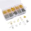 10 Grid/Box Gold/Silver Ear Hook Single Loop Ear Pin Ear Plug Set for DIY Jewelry Earring Making Accessories