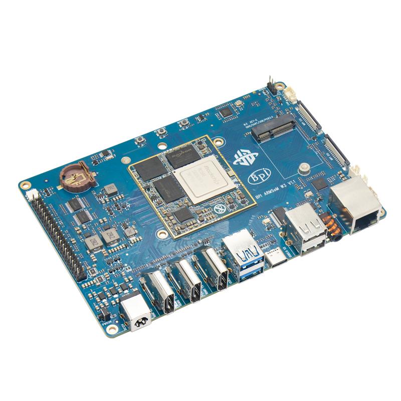 Banana Pi BPI-W3 Rockchip RK3588 Четырехъядерный процессор A76 + Четырехъядерный процессор A55 LPDDR4 8 ГБ ОЗУ 32 ГБ eMMC 2,5 Гбит/с Ethernet Одноплатный компьютер