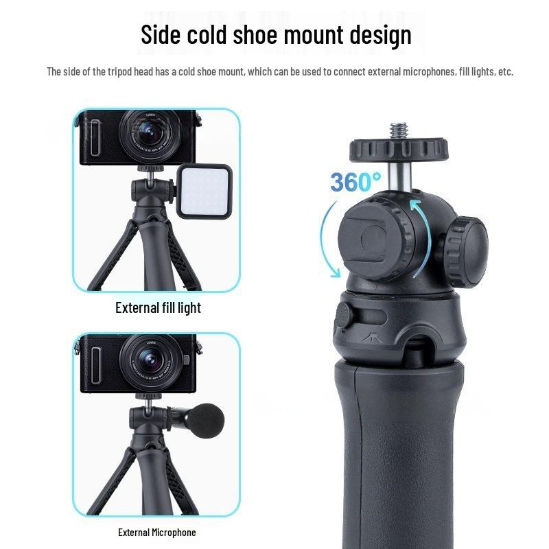 Портативный штатив и селфи-палка с креплением «холодный башмак» для камер и телефонов