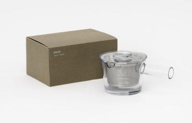 Чайник Susumuya Chaten Racu Unbreakable Transparent, 350 мл, изготовлен в Японии. В комплекте с ситечком для чая. Тритановая смола. Под руководством дизайнера Фуми.