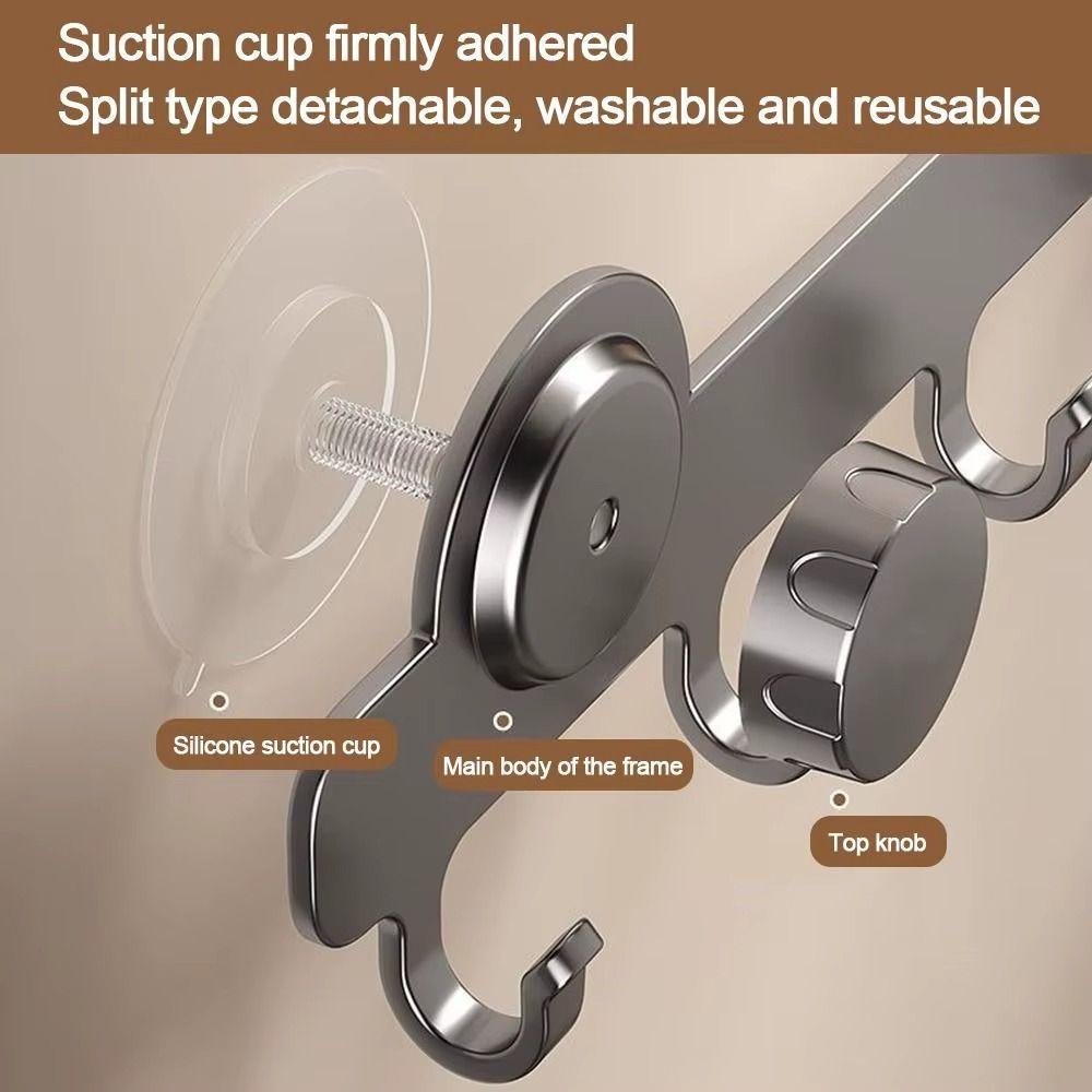 Strong Load-bearing Bathroom Towel Holder Waterproof Wall Mounted Clothes Hanger Bathroom