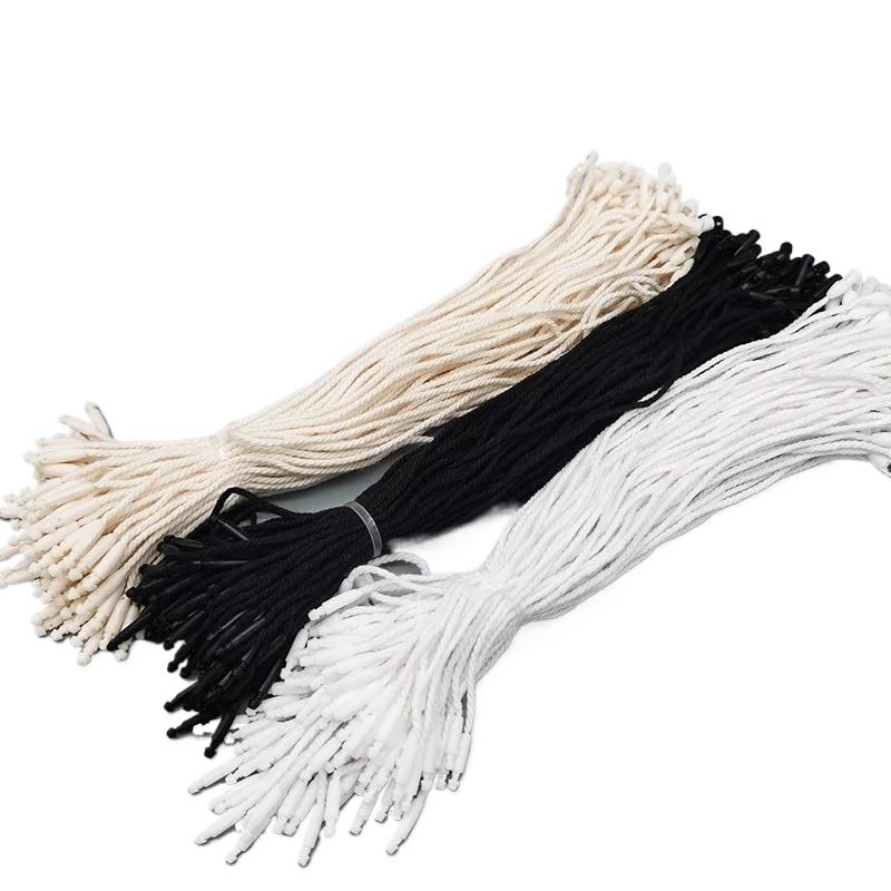 100 шт. Застежки-петли Аксессуары для одежды Пластиковая бирка Сделай сам Белый Черный Шнур Защелка-фиксатор Булавка Бирка Веревка из хлопка
