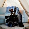 Dragon Theme Printed Blanket Perfect For Couch Bed Travel Outdoor Use Machine Washable Cozy Durable