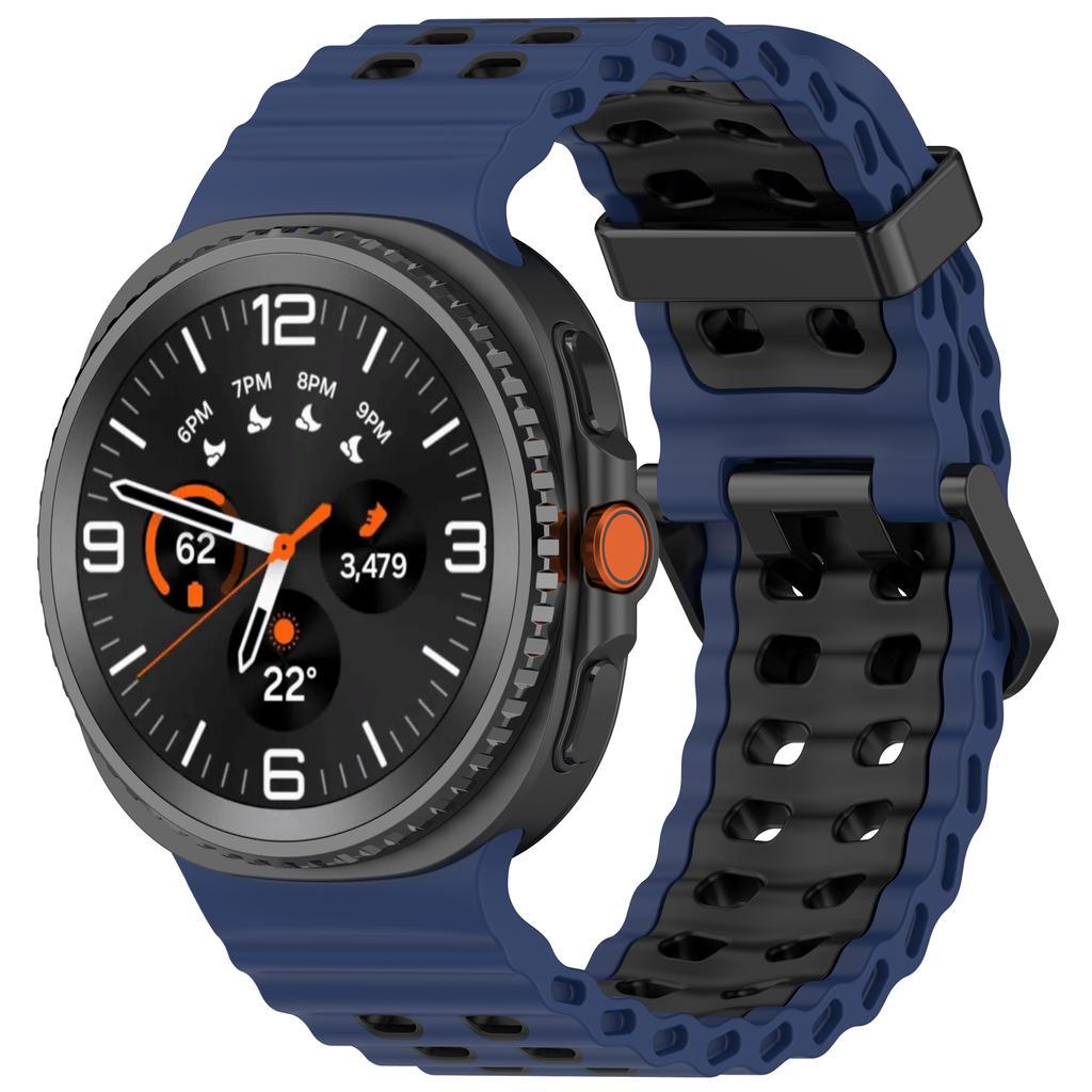 Силиконовый ремешок для Samsung Galaxy Watch 8/8 Classic Sport дышащий браслет Для Galaxy Watch 8 40/44 мм Двухцветный силиконовый ремешок